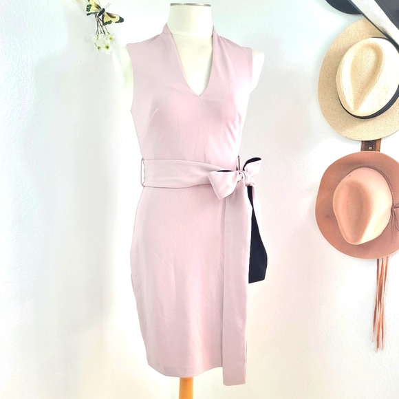 NWT BADGLEY MISCHKA BELLE KAYLA DRESS DUSTY LAVENDER WOMENS SIZE 0 - Picture 7 of 14